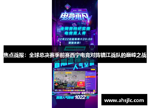 焦点战报：全球总决赛季前赛西宁电竞对阵镇江战队的巅峰之战